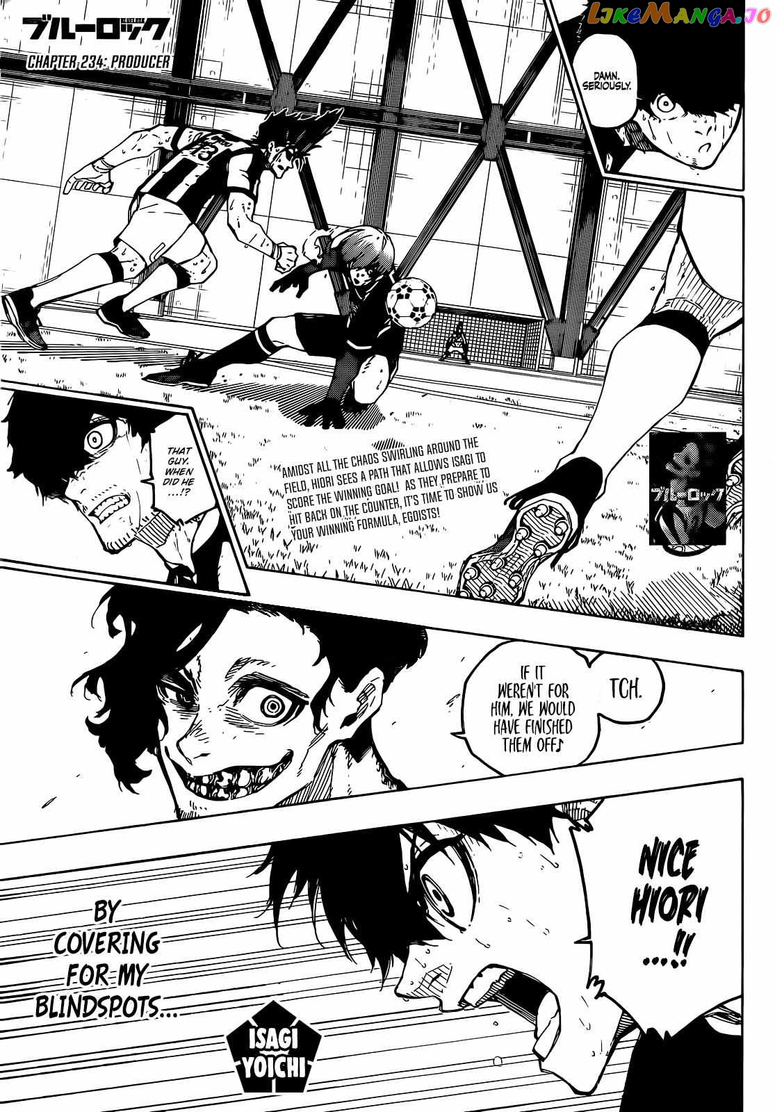 Blue Lock Chapter 234 - PAGE 0