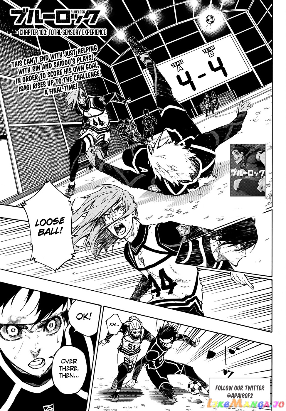 Blue Lock Chapter 103 - PAGE 1