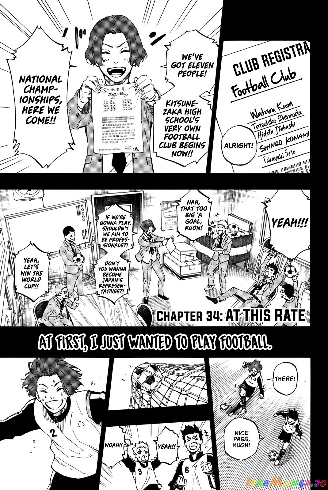 Blue Lock Chapter 34 - PAGE 1