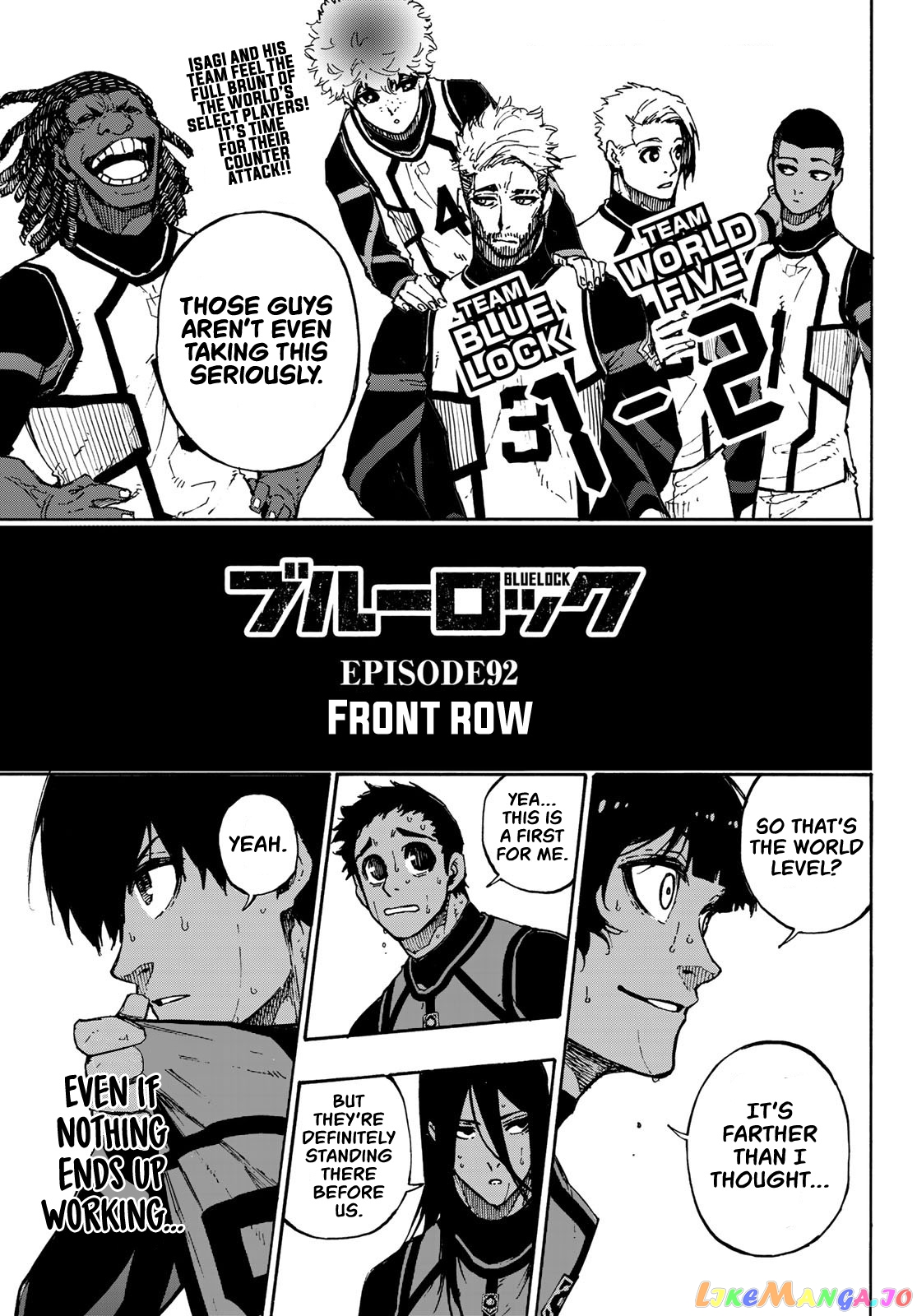 Blue Lock Chapter 92 - PAGE 0