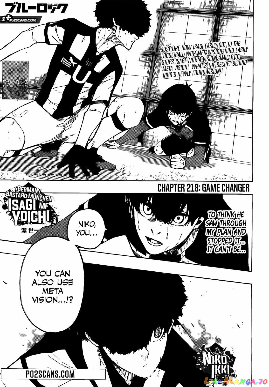 Blue Lock Chapter 218 - PAGE 1