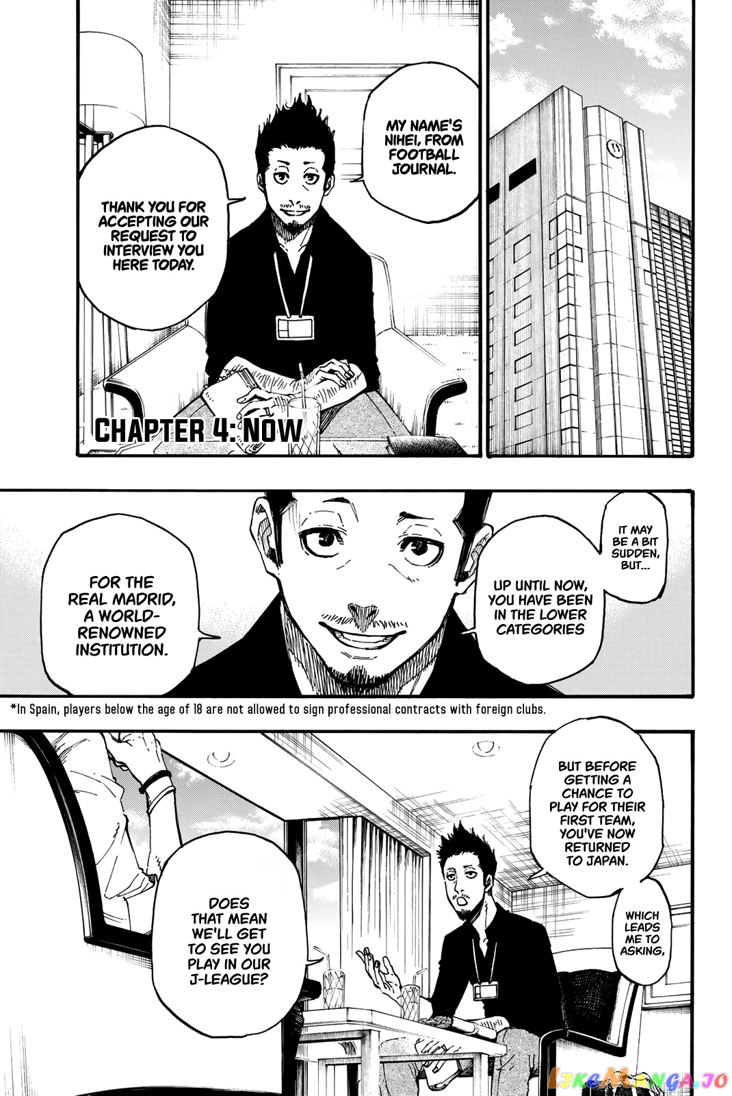 Blue Lock Chapter 4 - PAGE 1