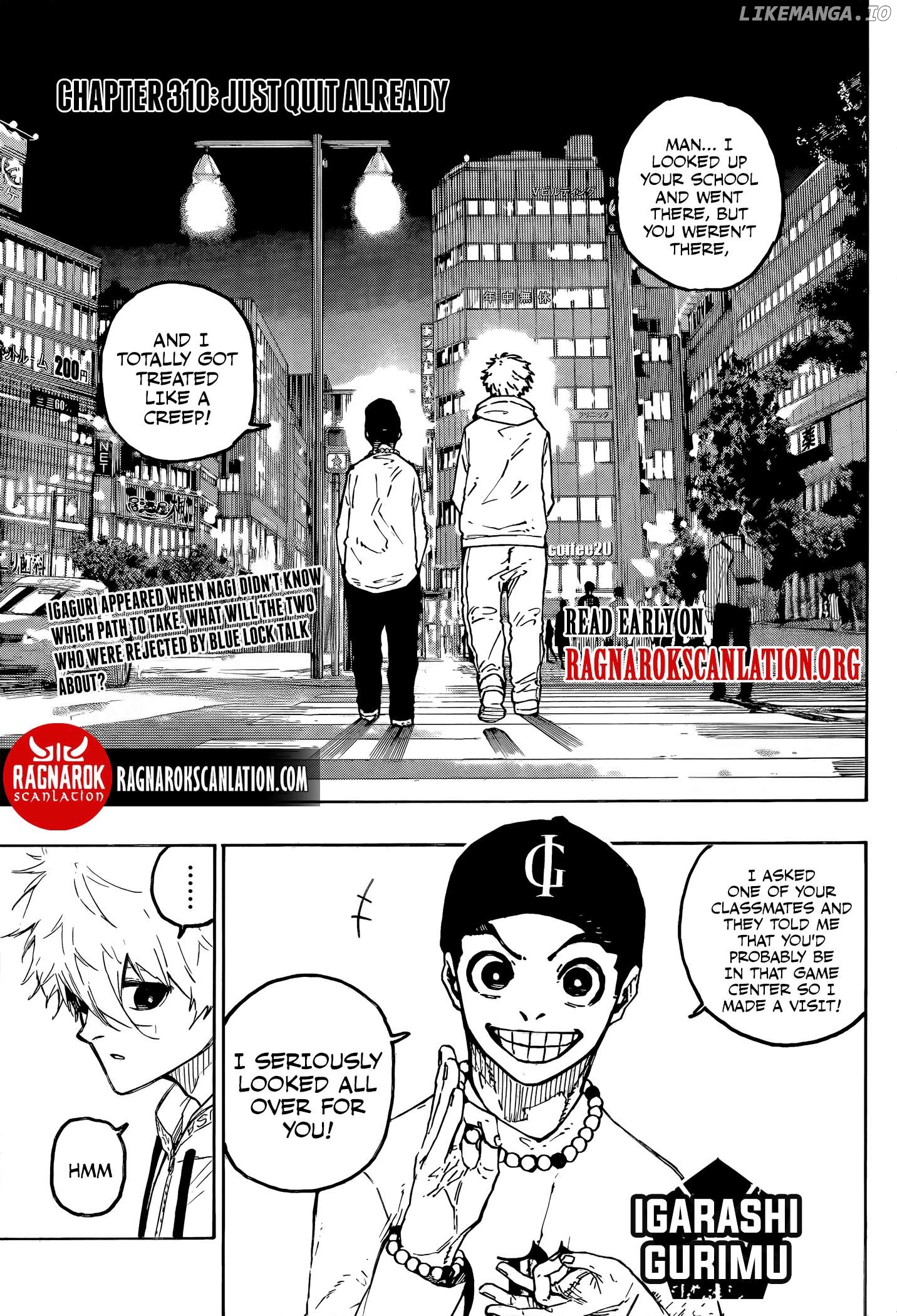 Blue Lock Chapter 310 - PAGE 0