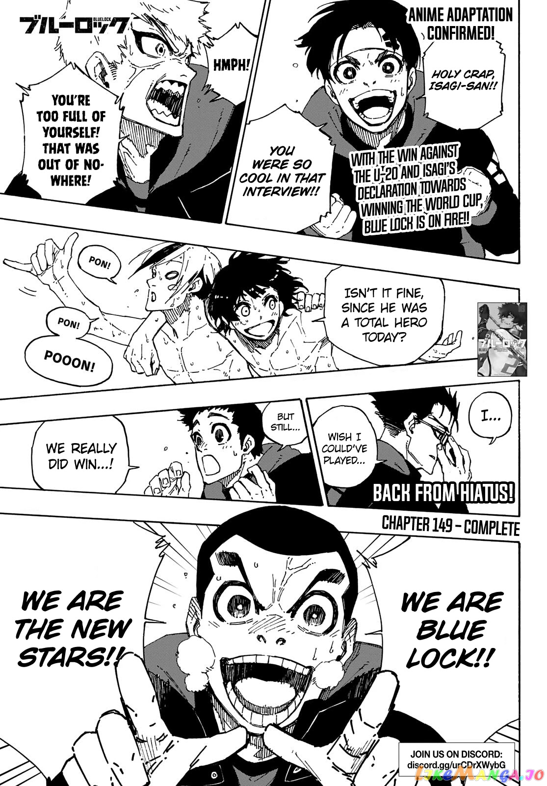 Blue Lock Chapter 149 - PAGE 1
