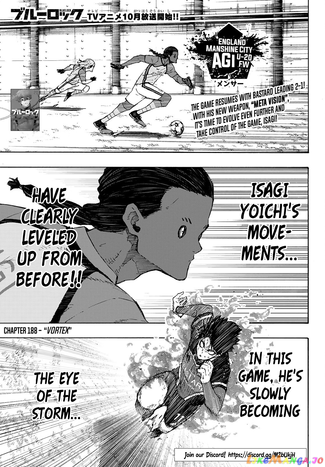 Blue Lock Chapter 188 - PAGE 1