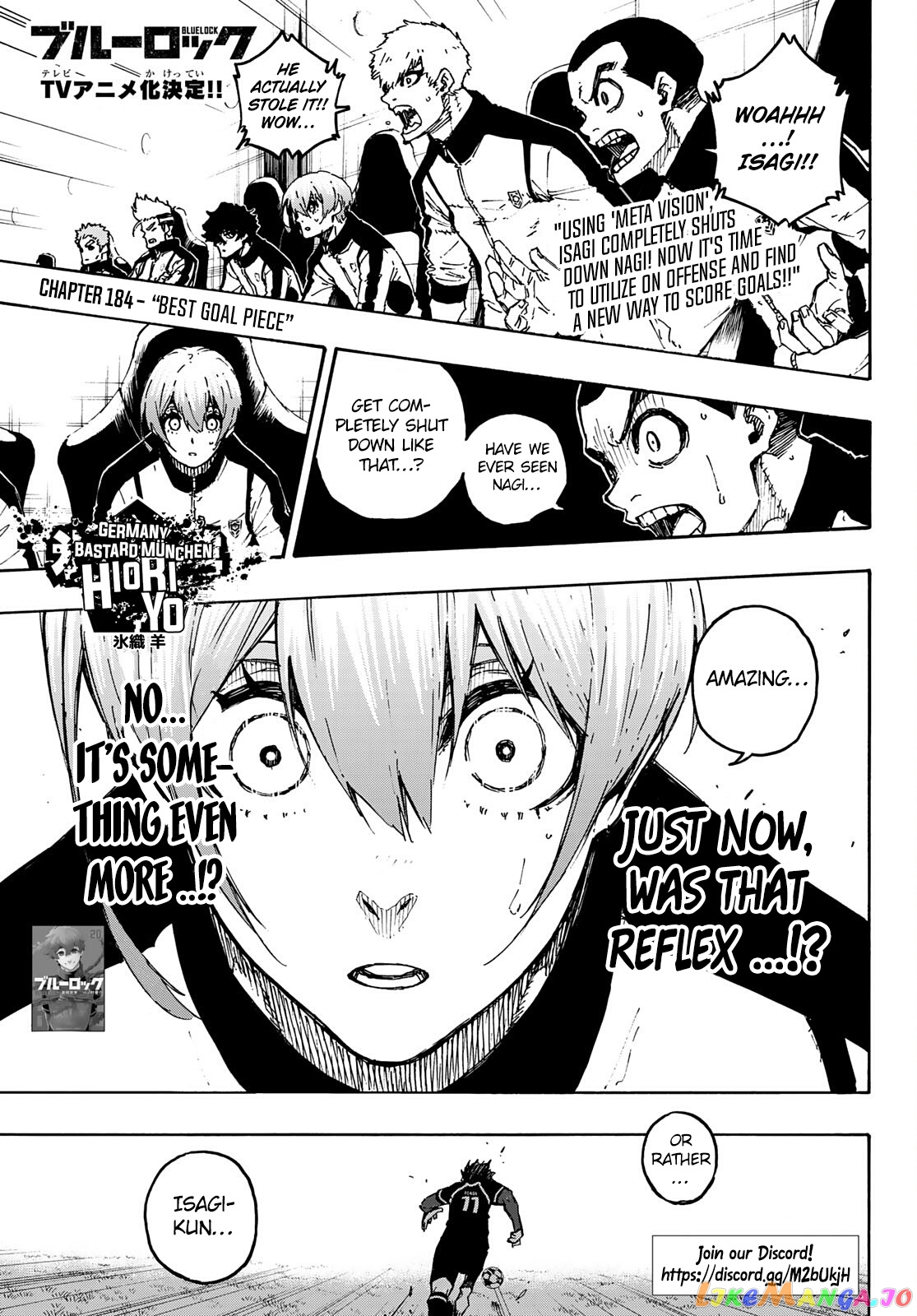 Blue Lock Chapter 184 - PAGE 1