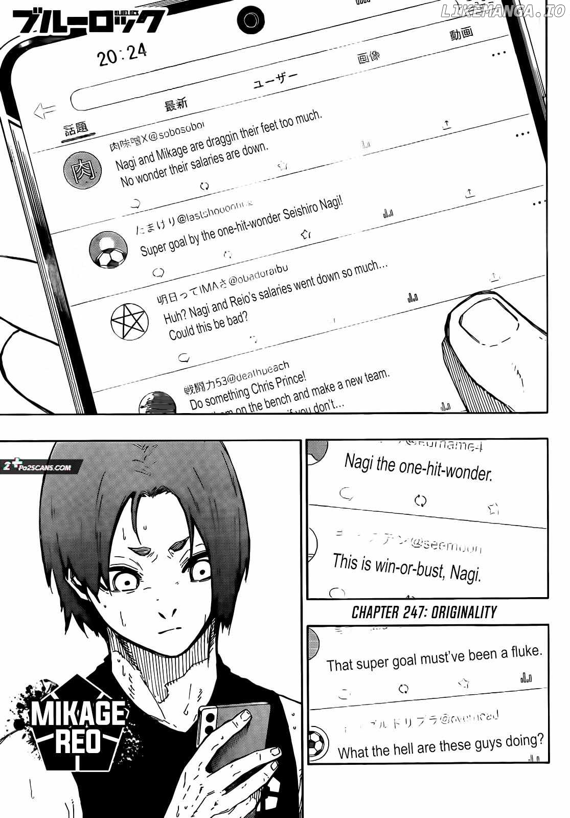 Blue Lock Chapter 247 - PAGE 0